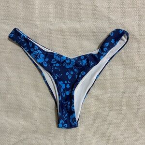 Blue Floral Bikini Bottoms